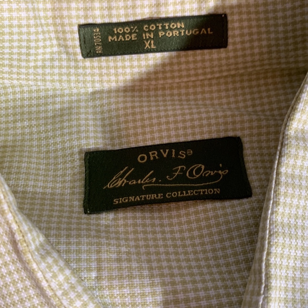 Orvis Signature Collection Linen Button Down Size… - image 2
